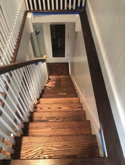 Wood Stair Refinishing Hoboken